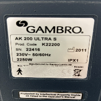Gambro AK-200 Ultra S - Dialysis image 2